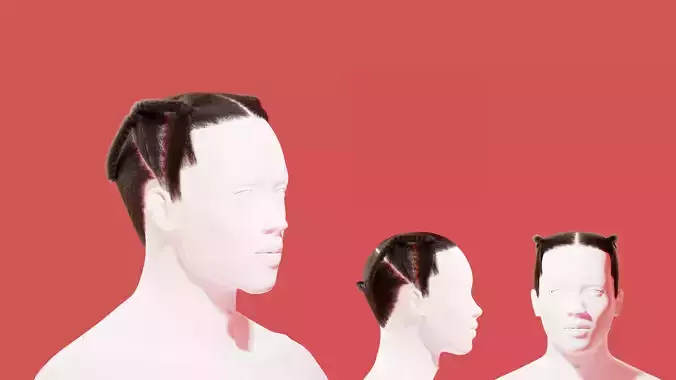 African Threading Block Hairstyle