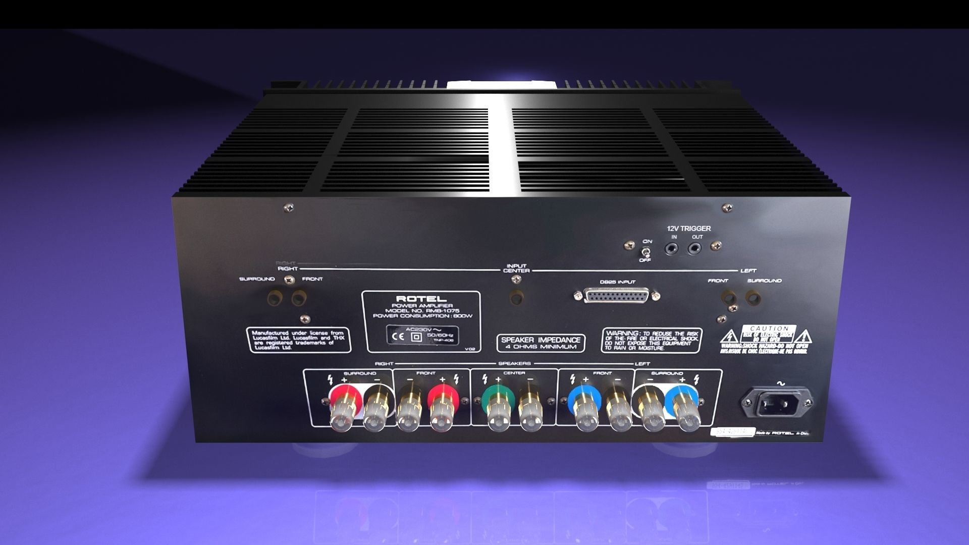 Amplifier ROTEL RMB-1075 3D model_5