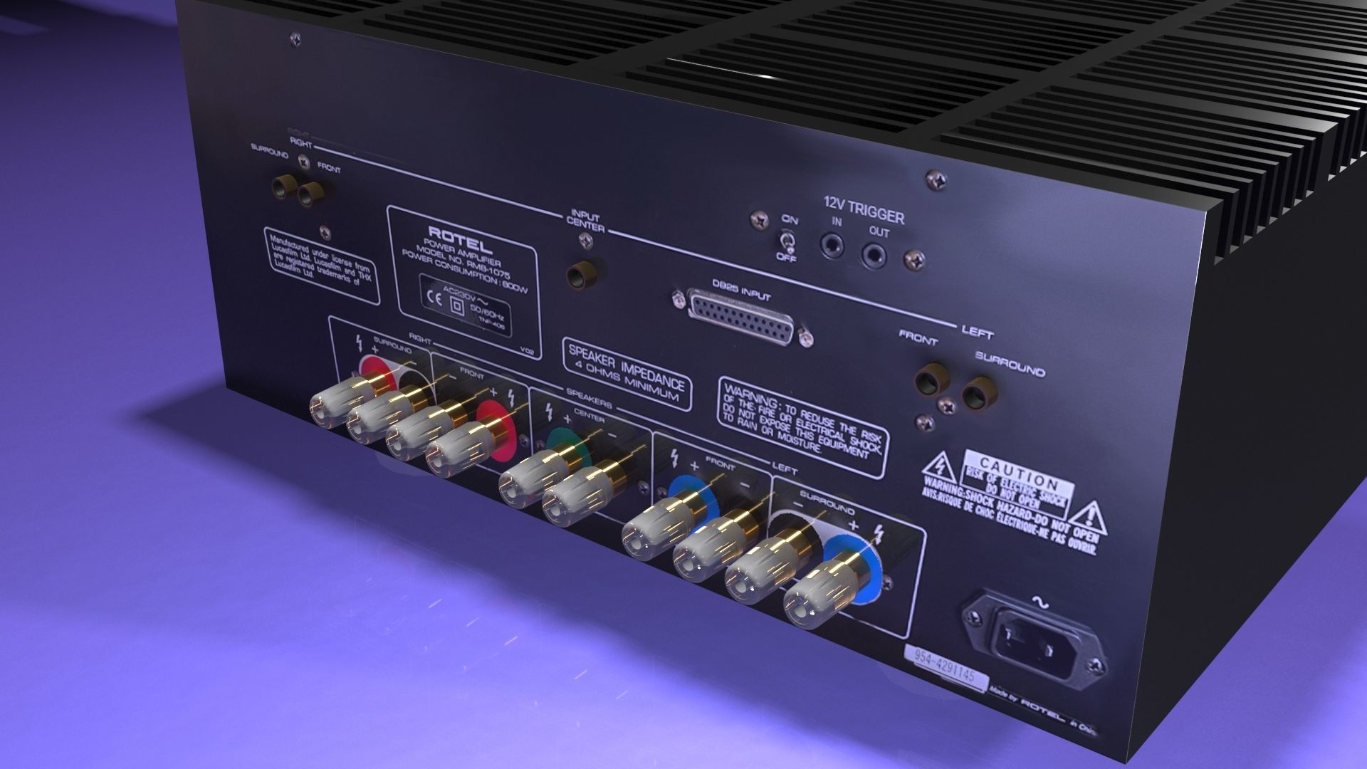 Amplifier ROTEL RMB-1075 3D model_4
