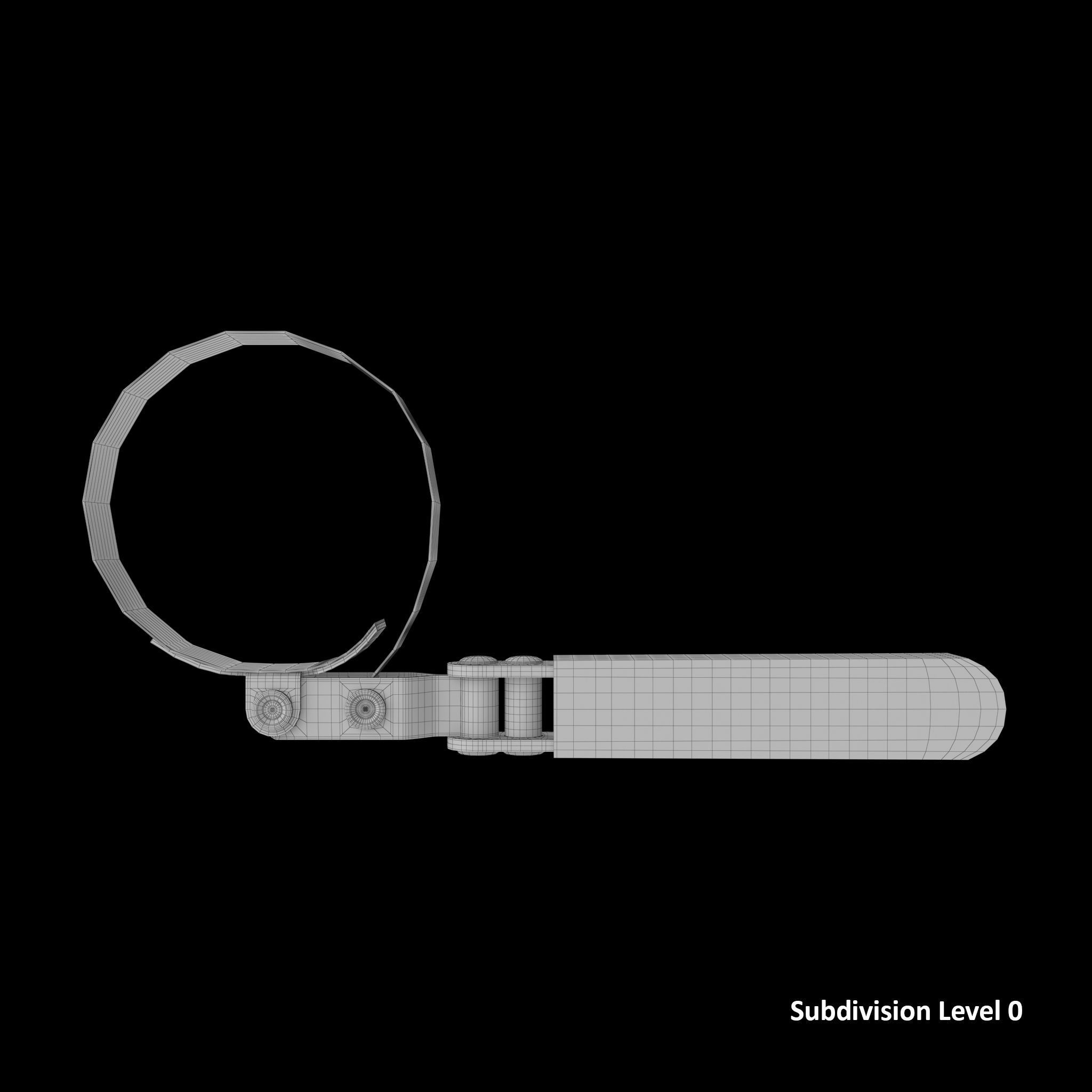SO Oil Filter Wrench GA333C Low-poly 3D model_22