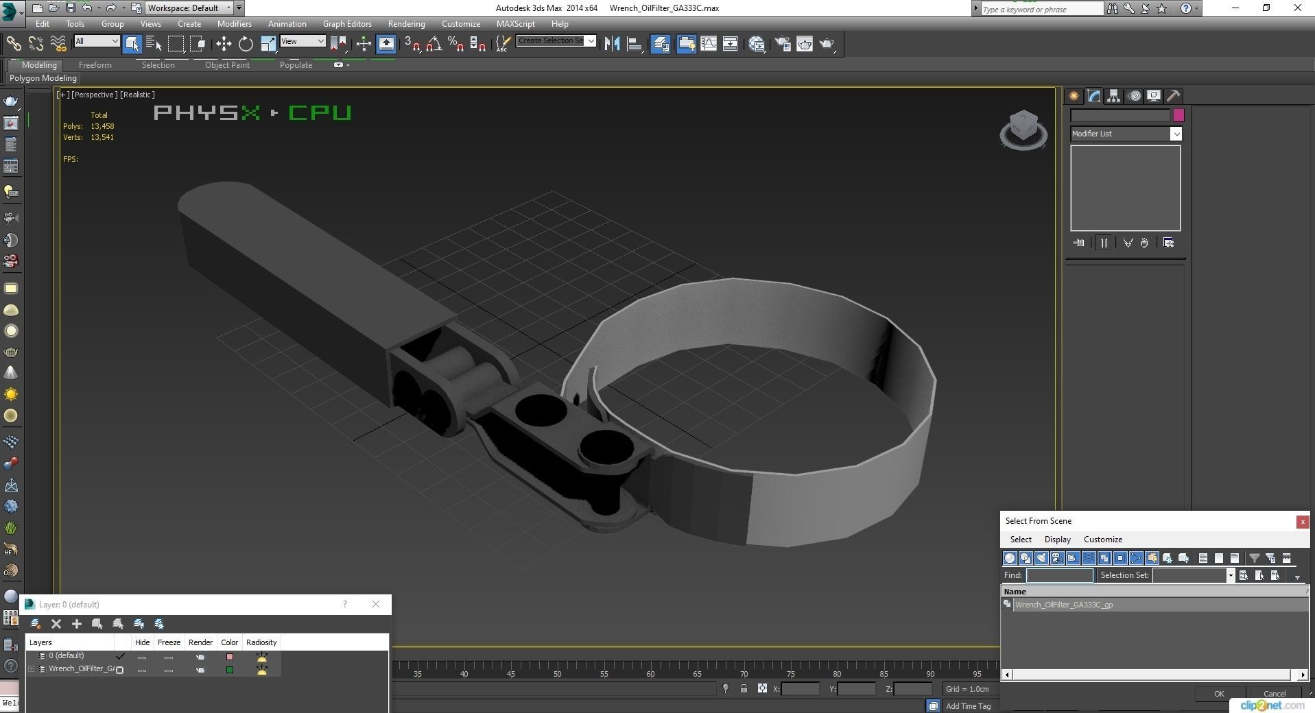 SO Oil Filter Wrench GA333C Low-poly 3D model_26