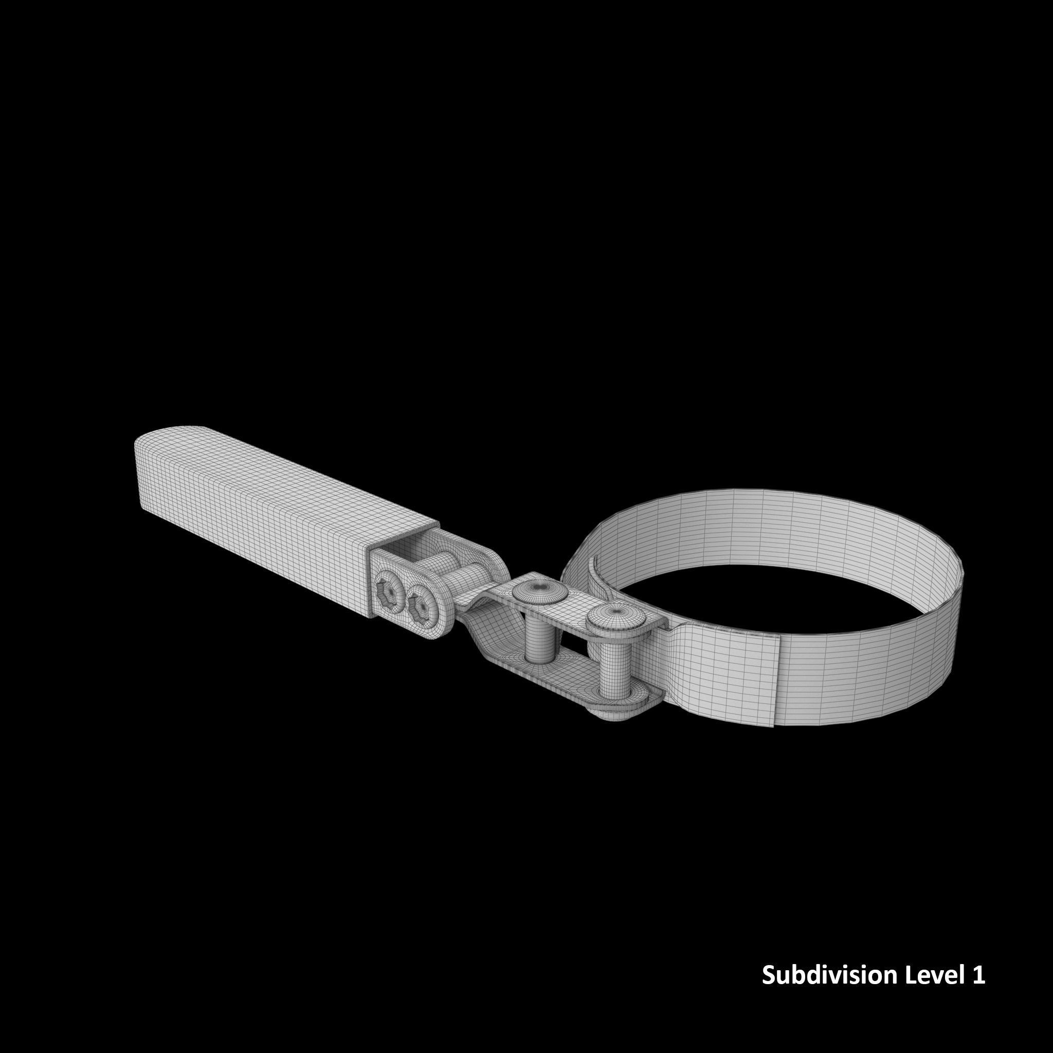 SO Oil Filter Wrench GA333C Low-poly 3D model_13