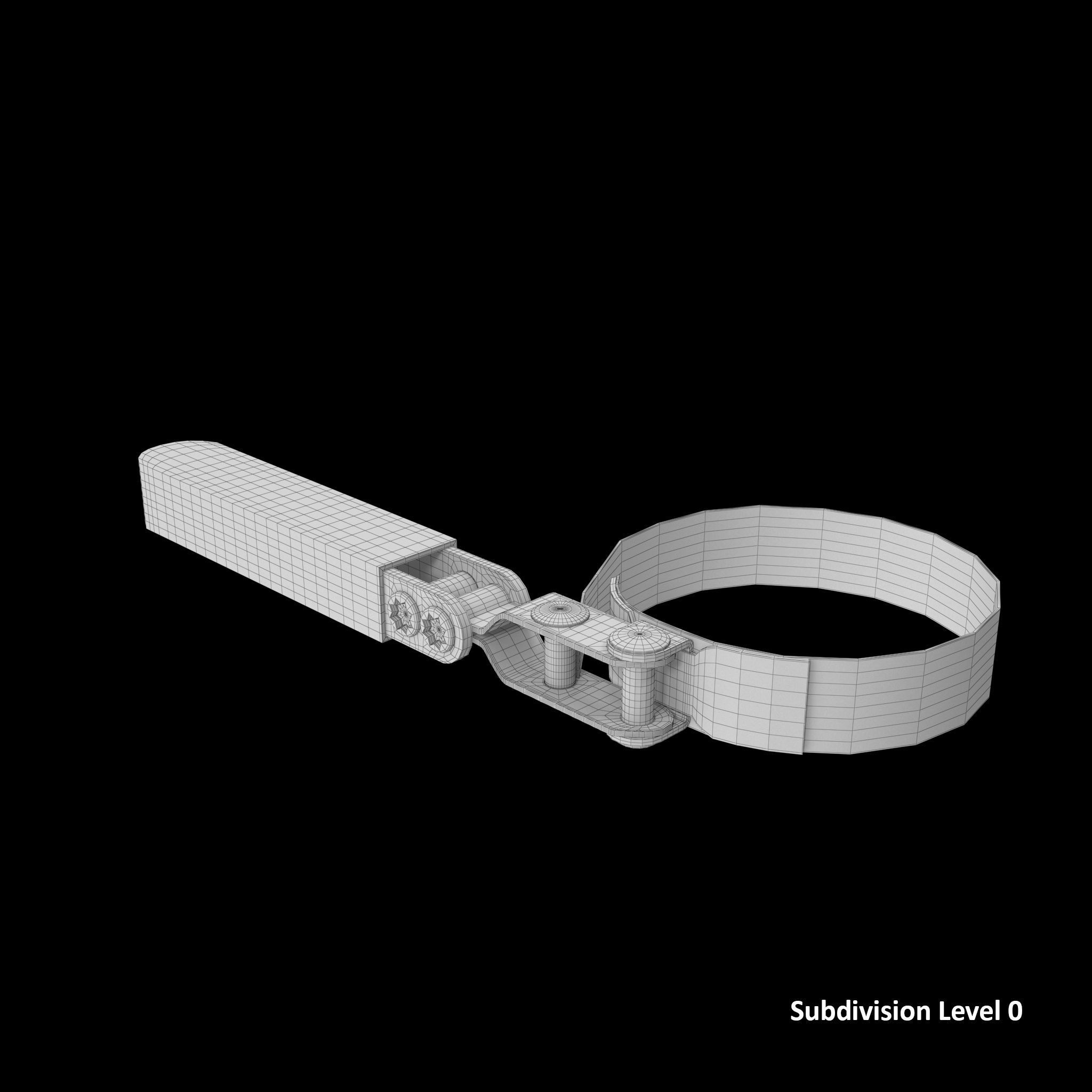 SO Oil Filter Wrench GA333C Low-poly 3D model_12
