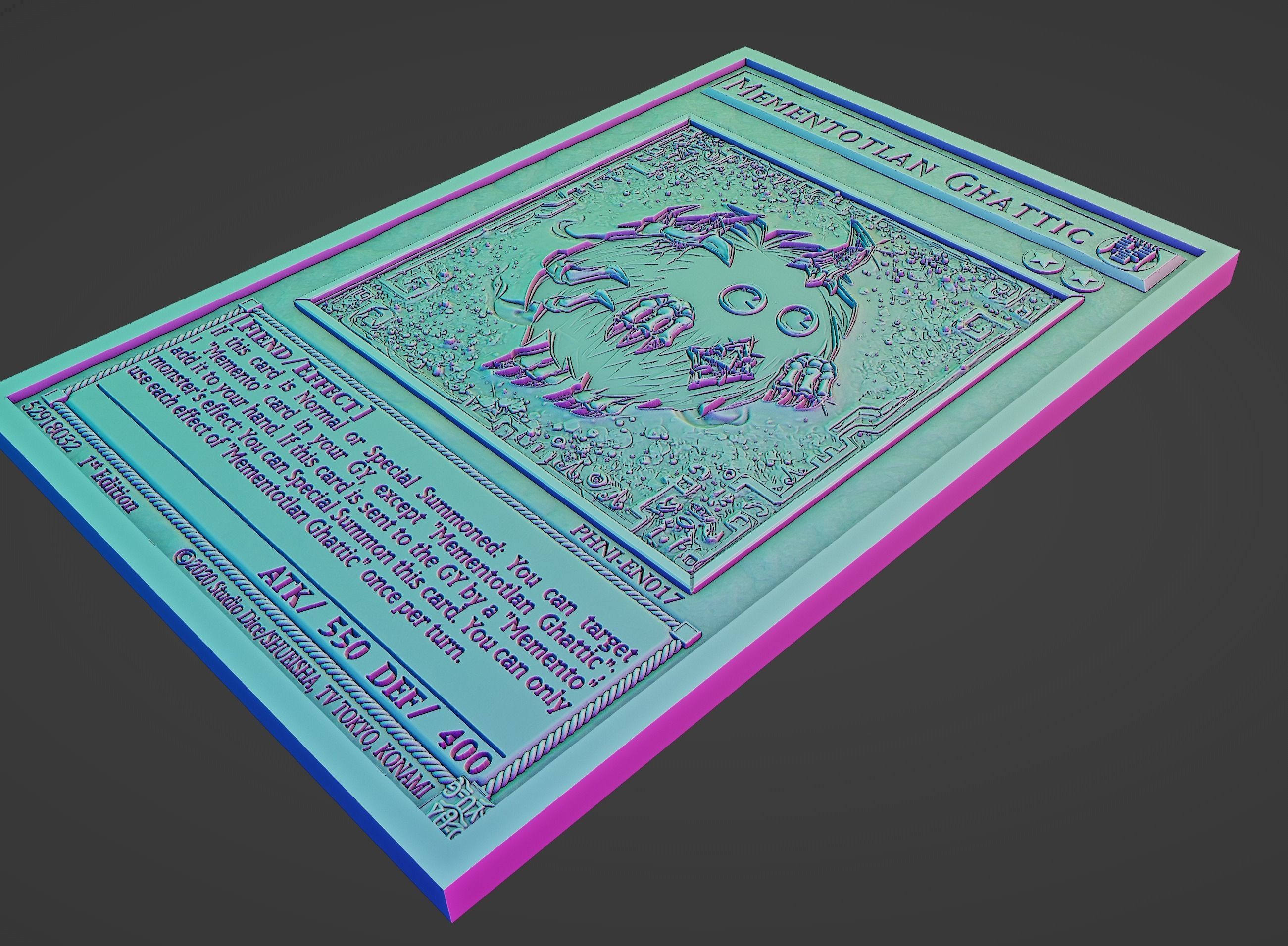 MEMENTOTLAN GHATTIC - YU-GI-OH 3D print model_5