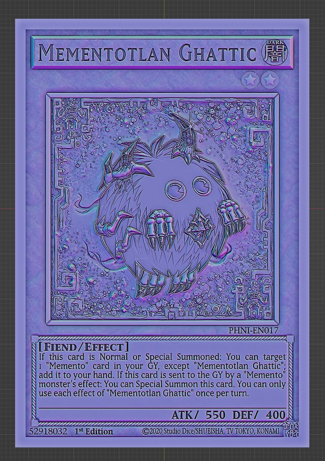 MEMENTOTLAN GHATTIC - YU-GI-OH 3D print model_4