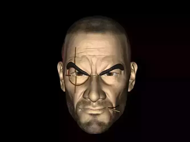 CROSSHAIR CUSTOM HEAD BAD BATCH BLACK SERIES