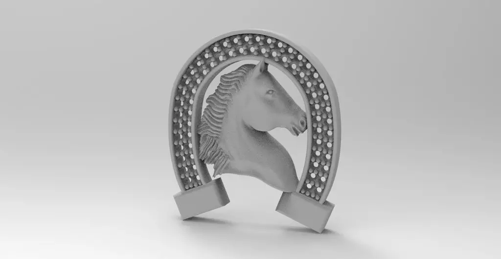 caballo herradura 3D print model