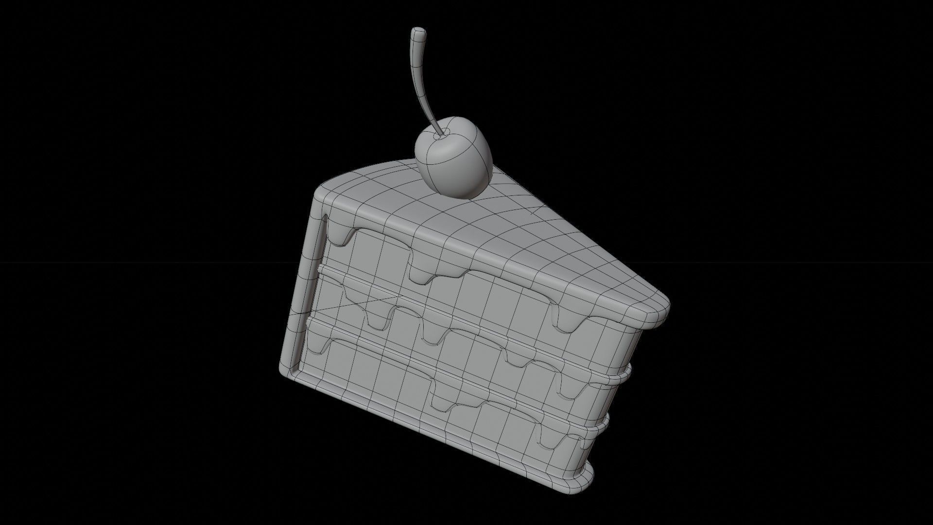 Cake 3D Illustration 3D model_1