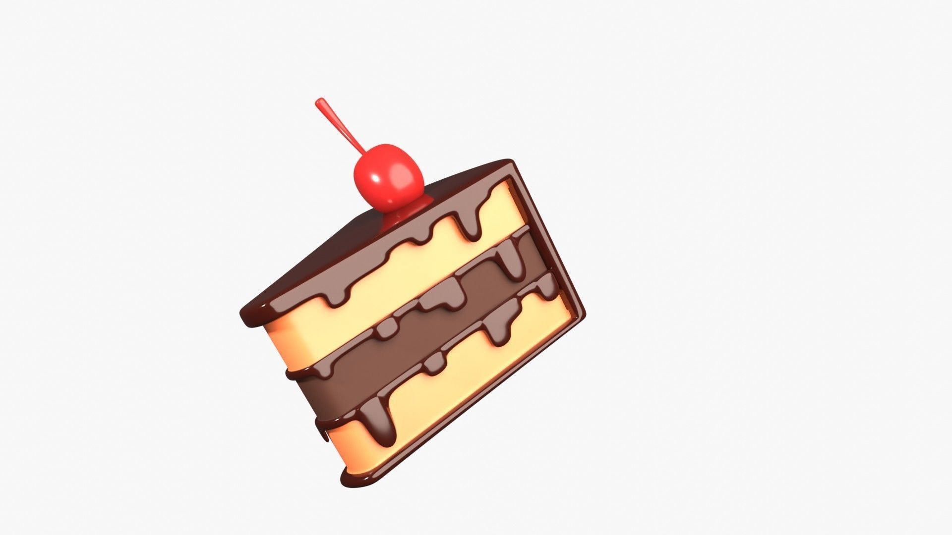 Cake 3D Illustration 3D model_6