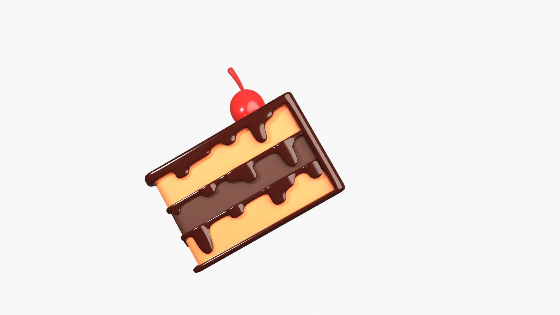 Cake 3D Illustration 3D model_8