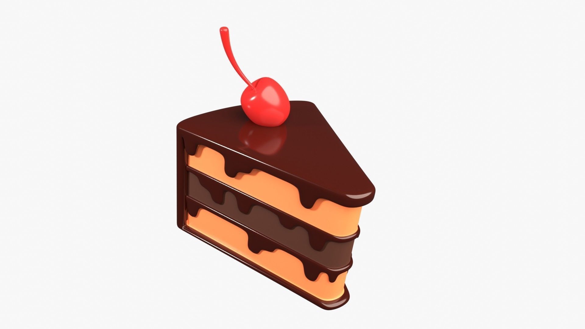 Cake 3D Illustration 3D model_2