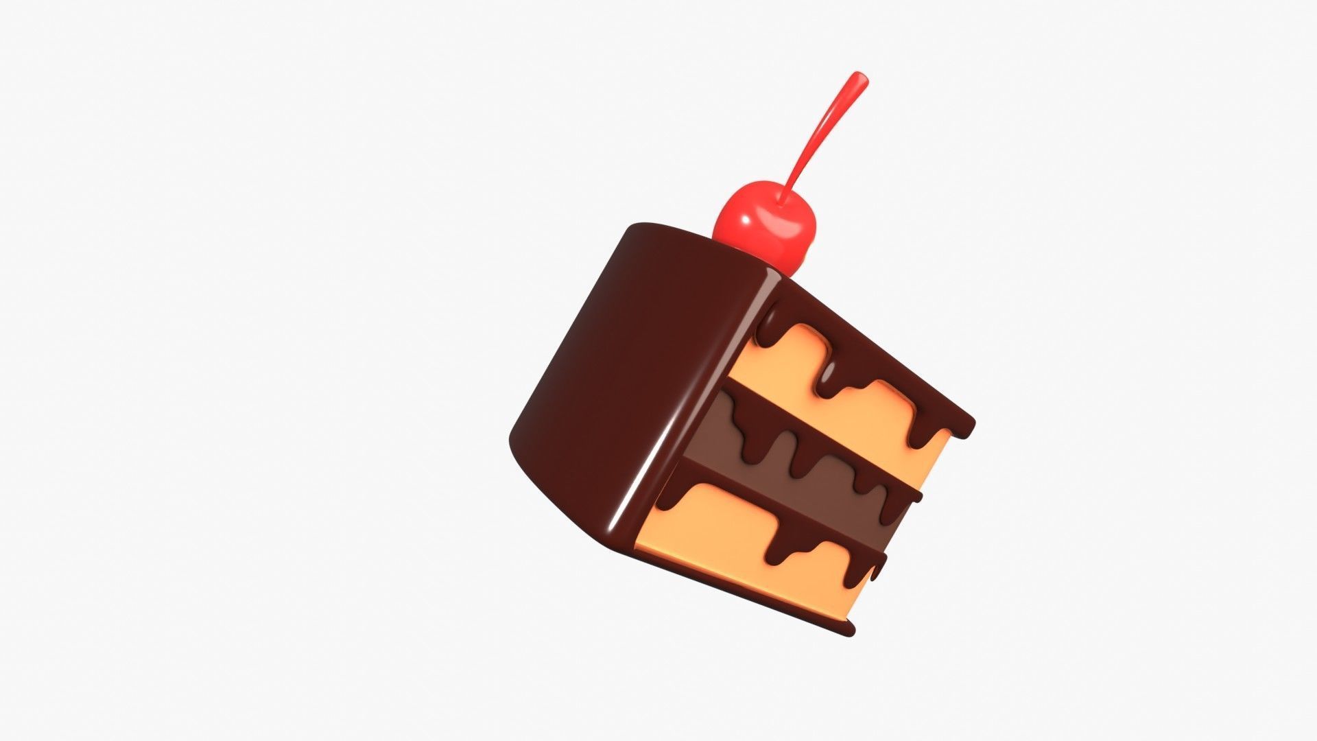 Cake 3D Illustration 3D model_17