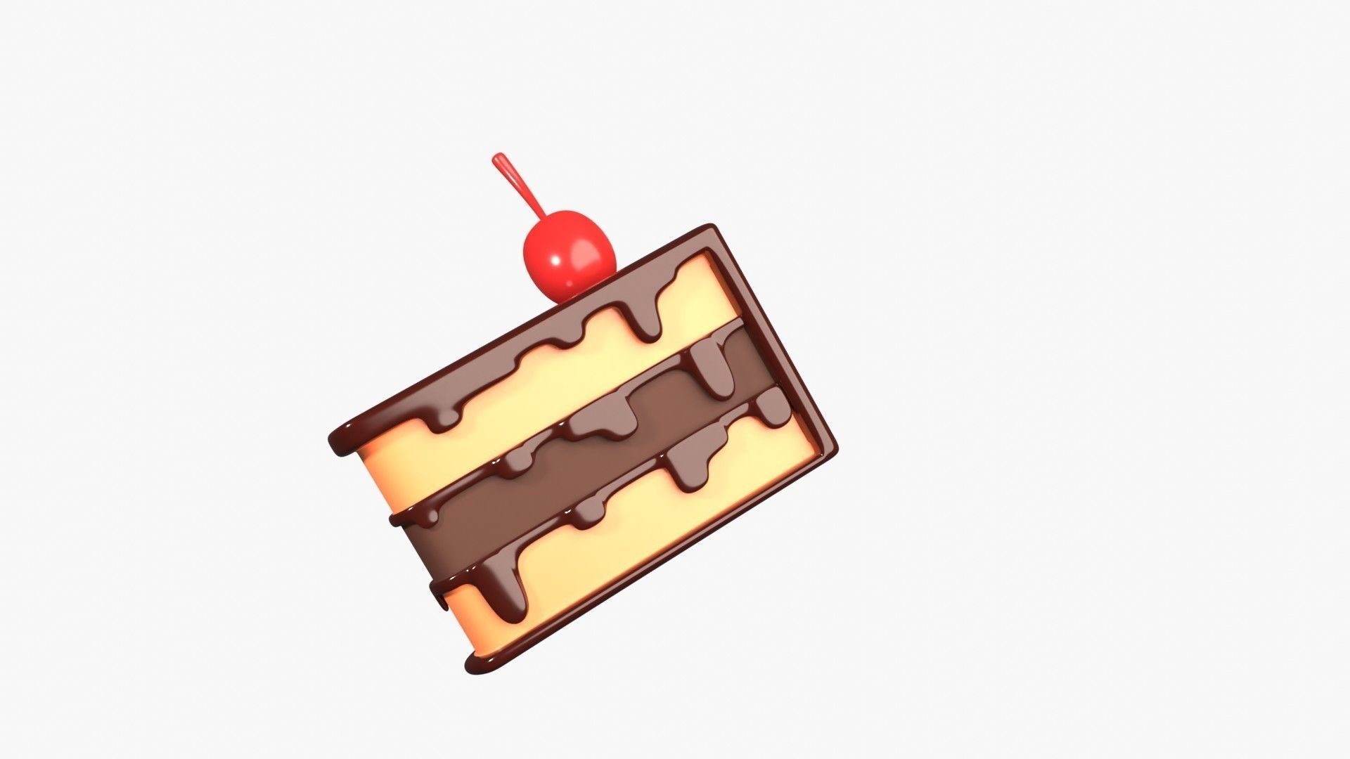 Cake 3D Illustration 3D model_7