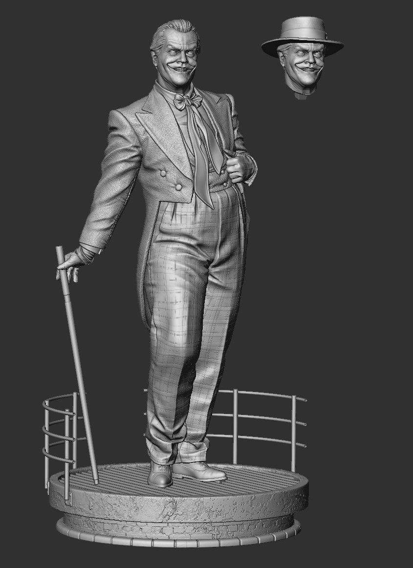 The Joker - Batman 1989 - 3D Print Model 3D print model_8