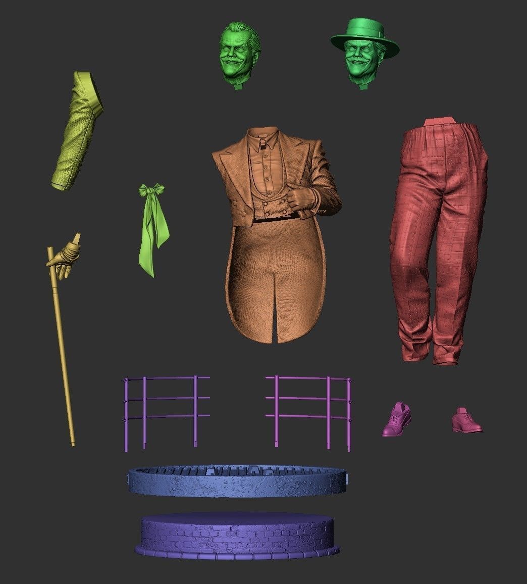 The Joker - Batman 1989 - 3D Print Model 3D print model_9