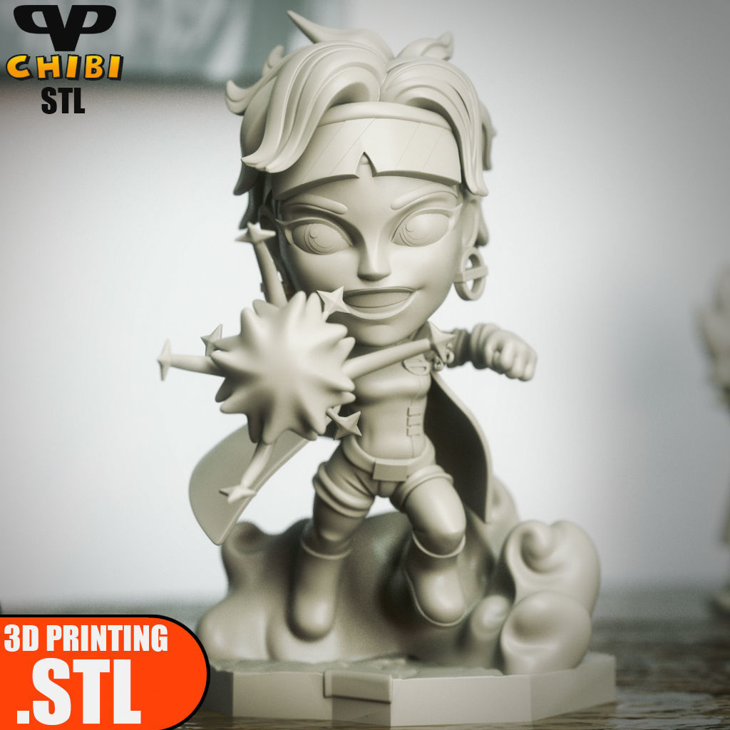 Jubilee Chibi STL for 3D Printing ChibiSTL 3DXM 3D print model_3