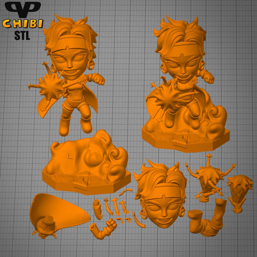 Jubilee Chibi STL for 3D Printing ChibiSTL 3DXM 3D print model_2