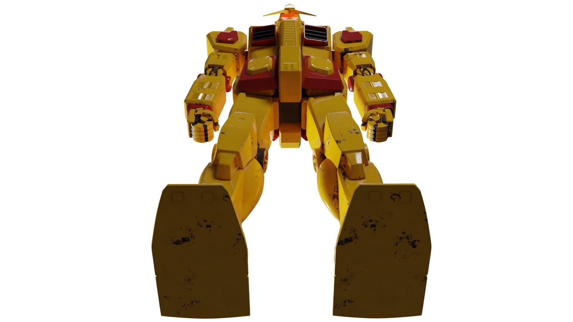 Giant Mecha Robot V3 Turbo 3D model_8