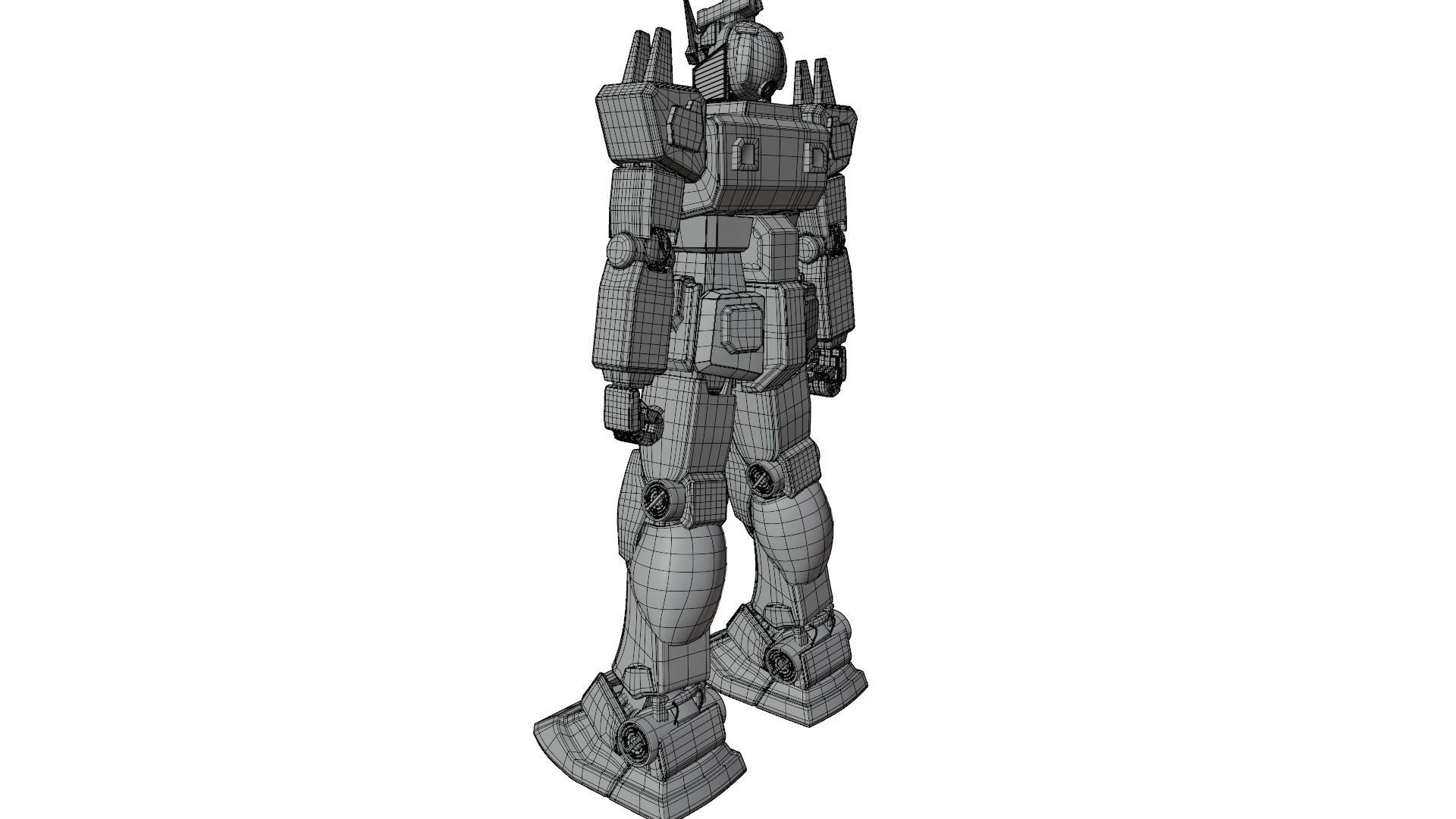 Giant Mecha Robot V3 Turbo 3D model_13