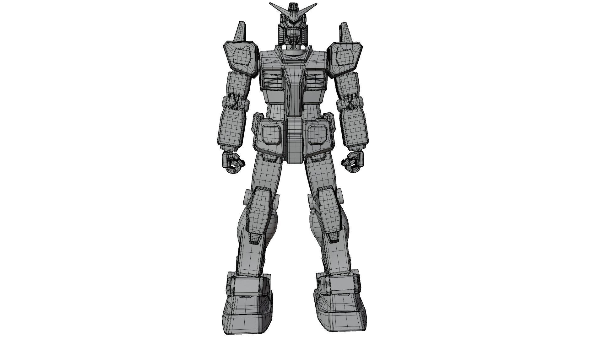 Giant Mecha Robot V3 Turbo 3D model_10