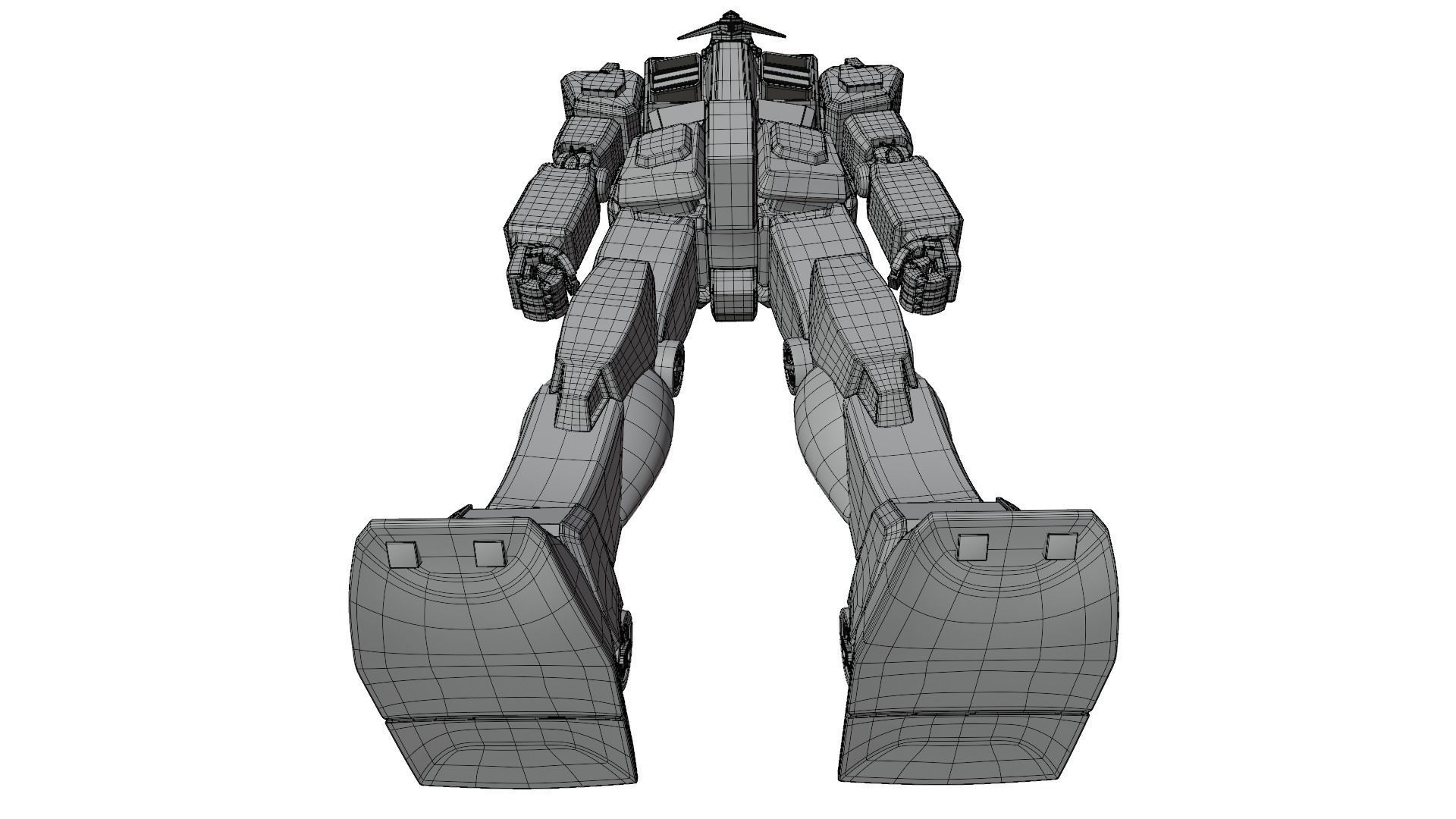 Giant Mecha Robot V3 Turbo 3D model_17