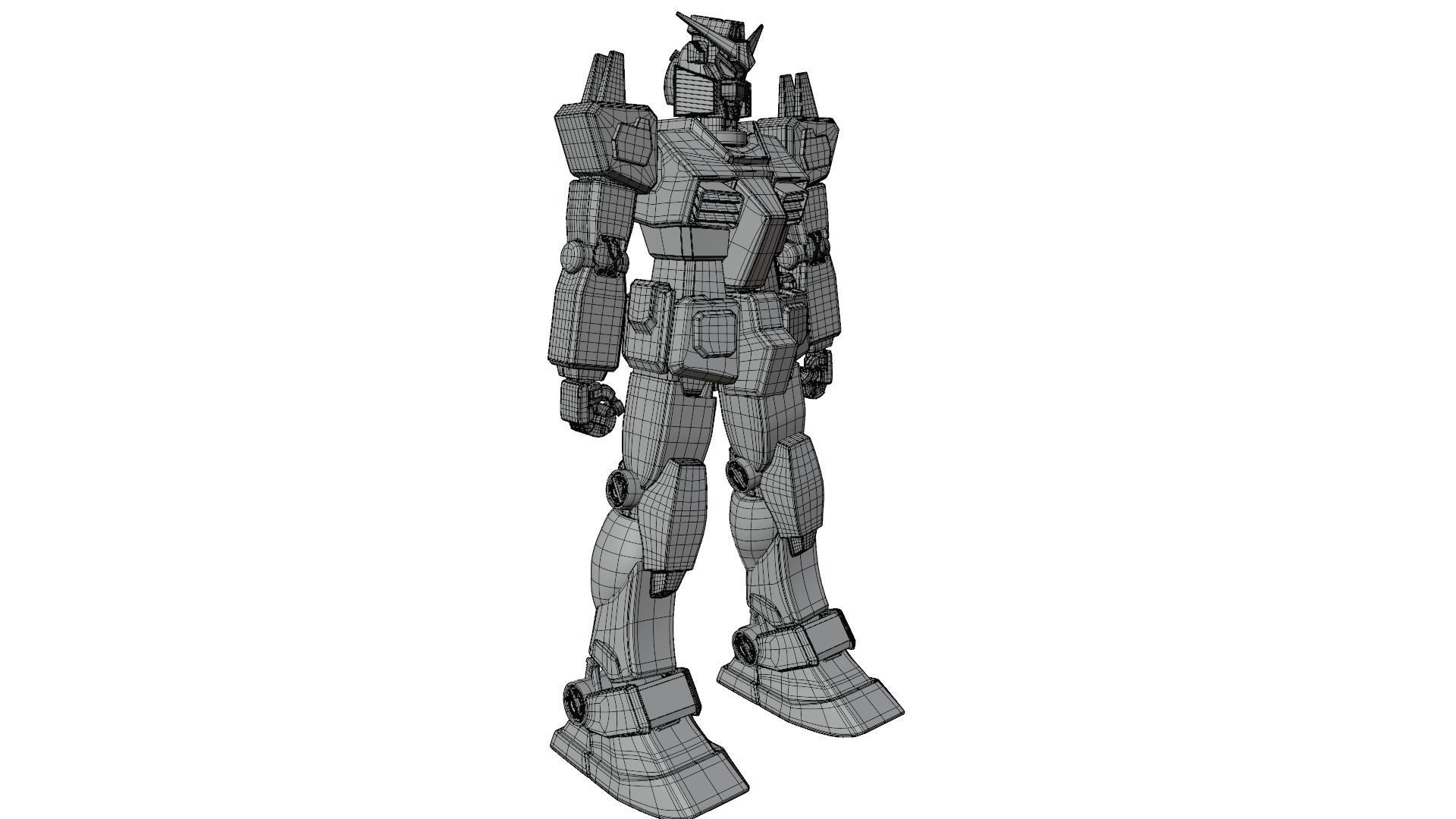 Giant Mecha Robot V3 Turbo 3D model_9