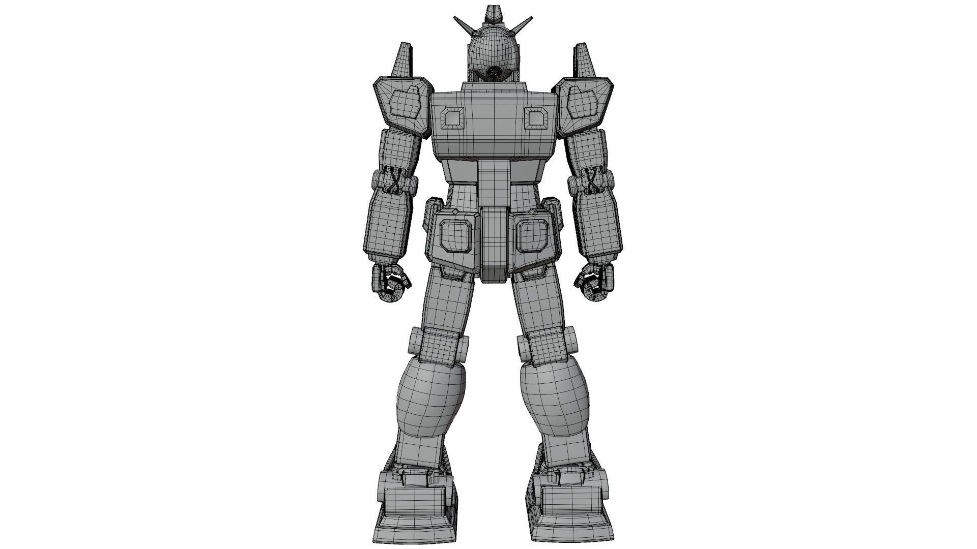 Giant Mecha Robot V3 Turbo 3D model_14
