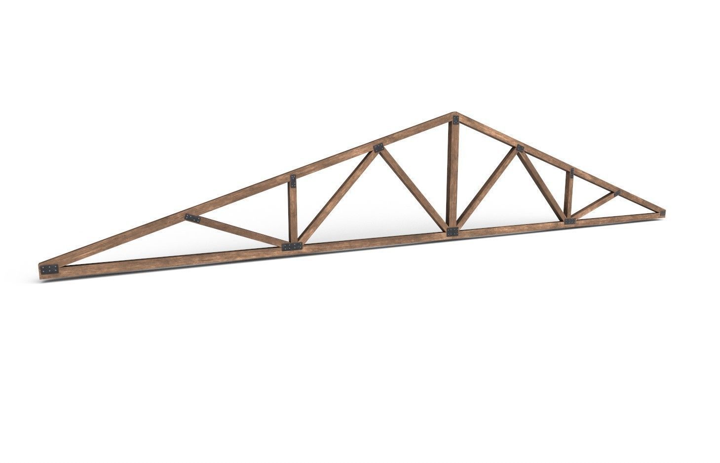 Wooden Trusses M08 Low-poly 3D model_2