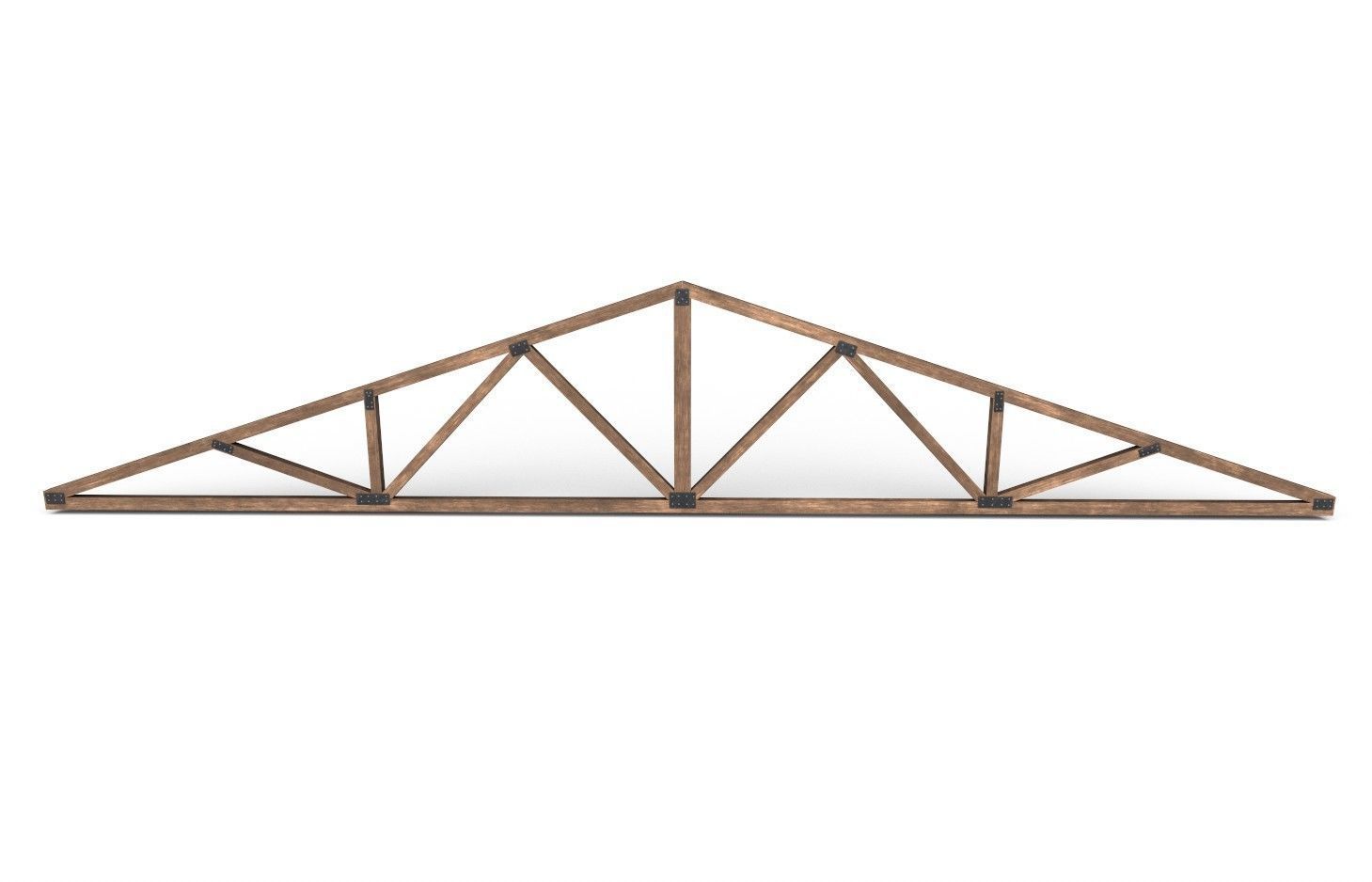 Wooden Trusses M08 Low-poly 3D model_3