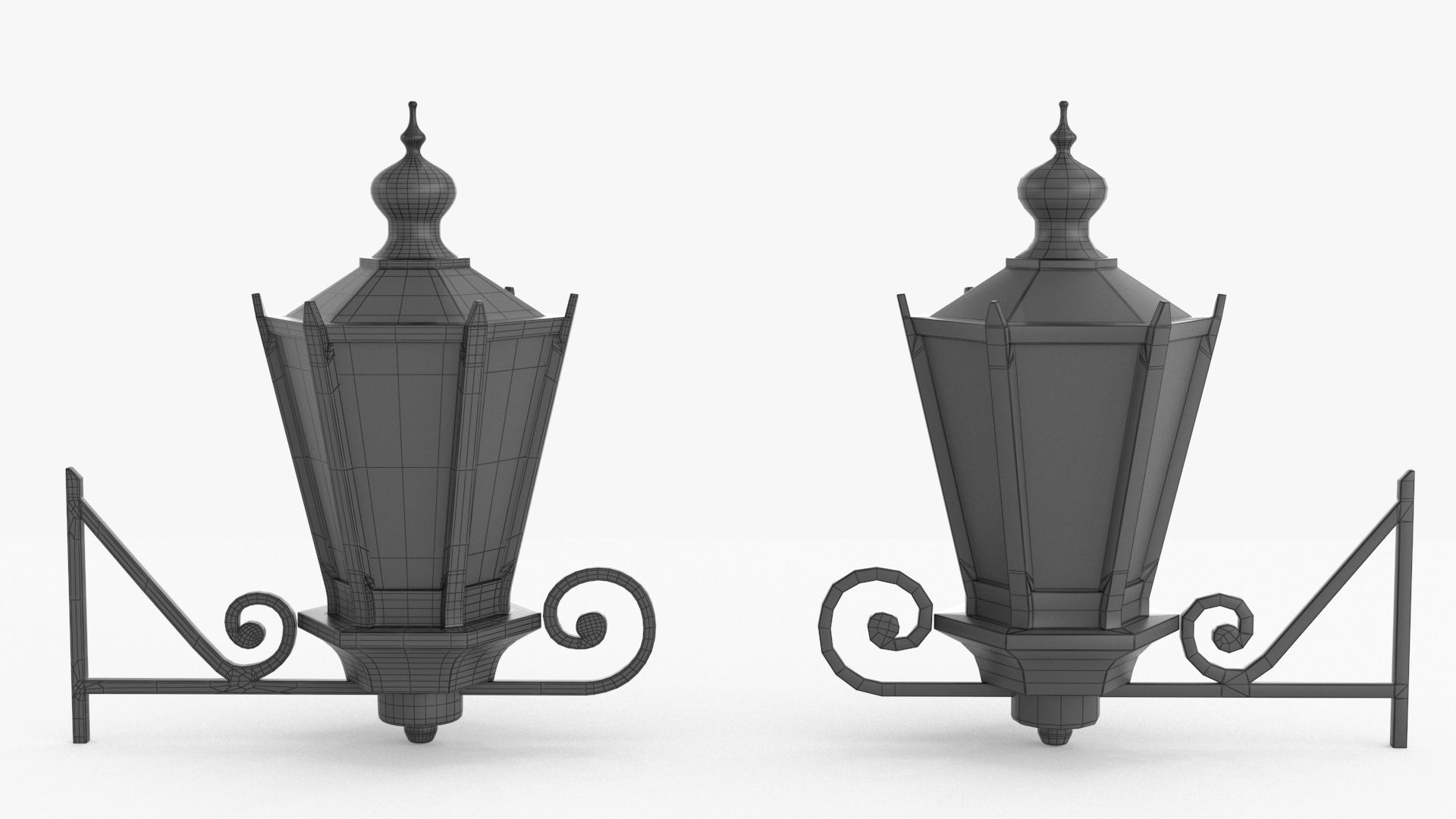 Street Light v4 Low-poly 3D model_13