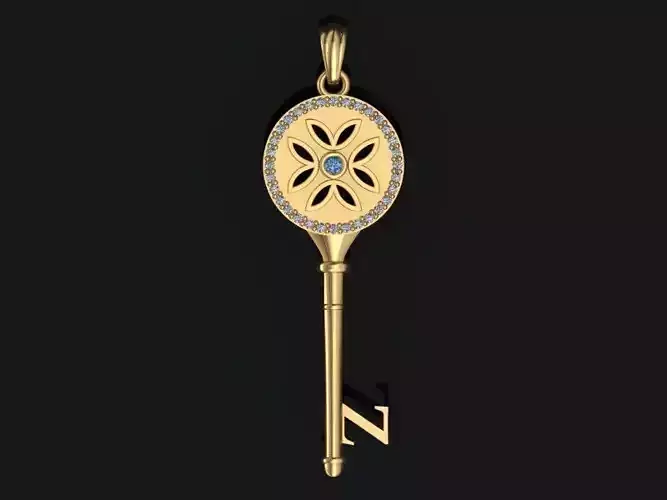 Key pendant letter Z