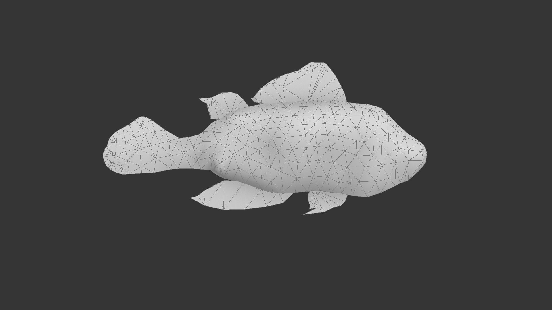 fish 4k Low-poly 3D model_7