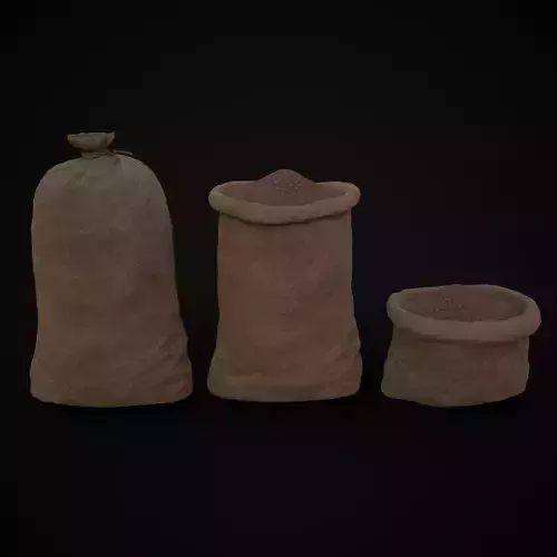 Burlap Sacks of Coffee Beans