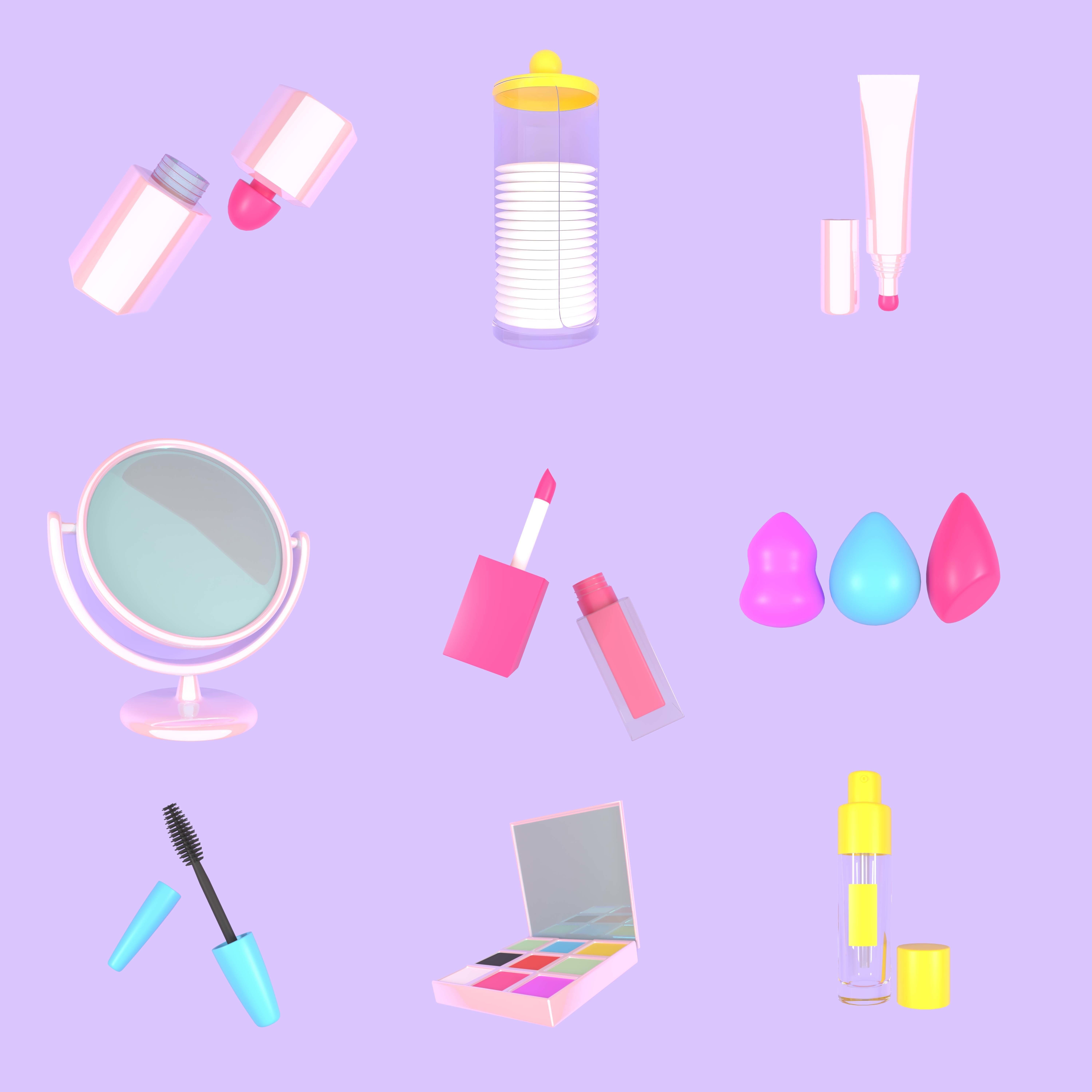 Exclusive Cosmetic Icon Pack 3D model_2