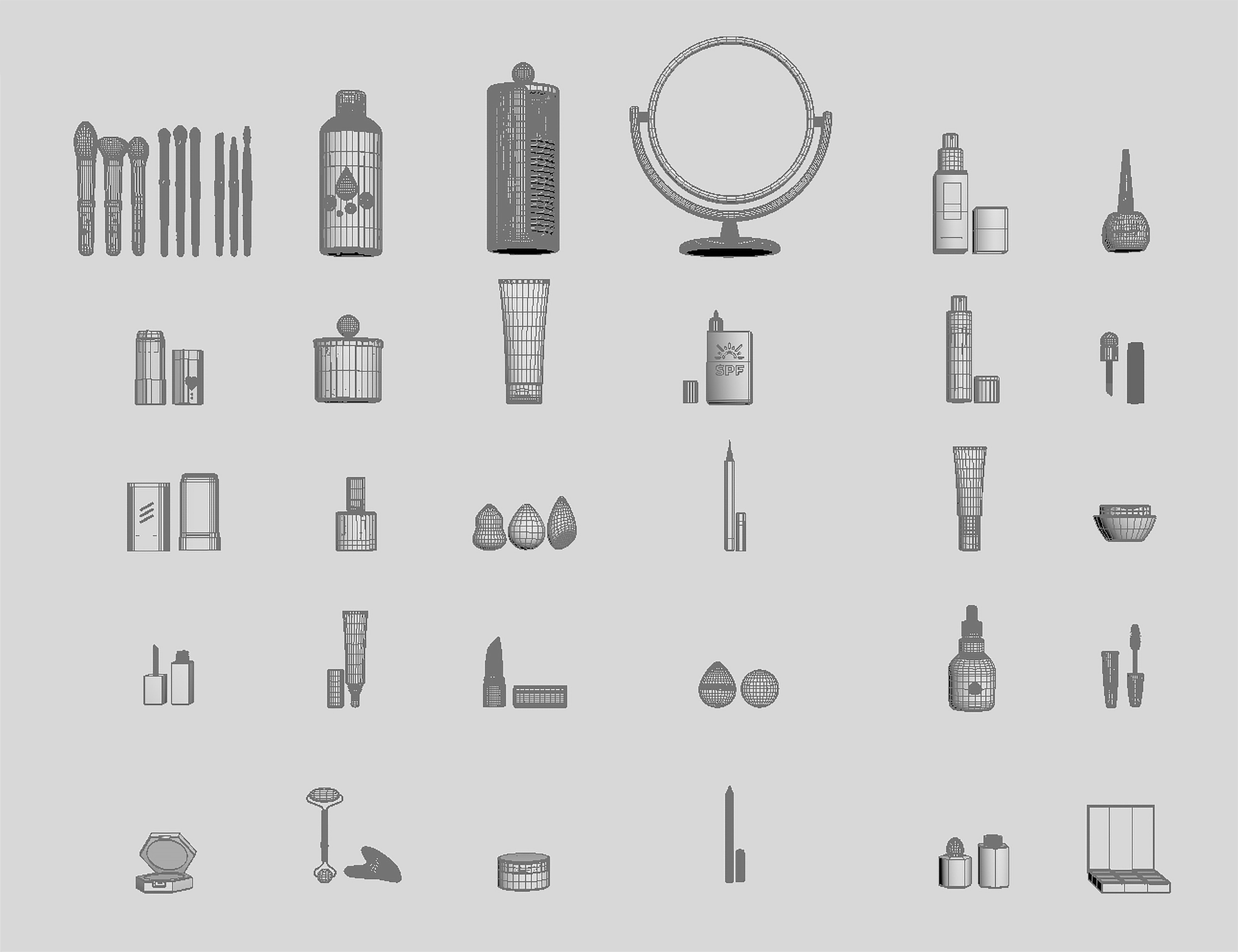 Exclusive Cosmetic Icon Pack 3D model_4