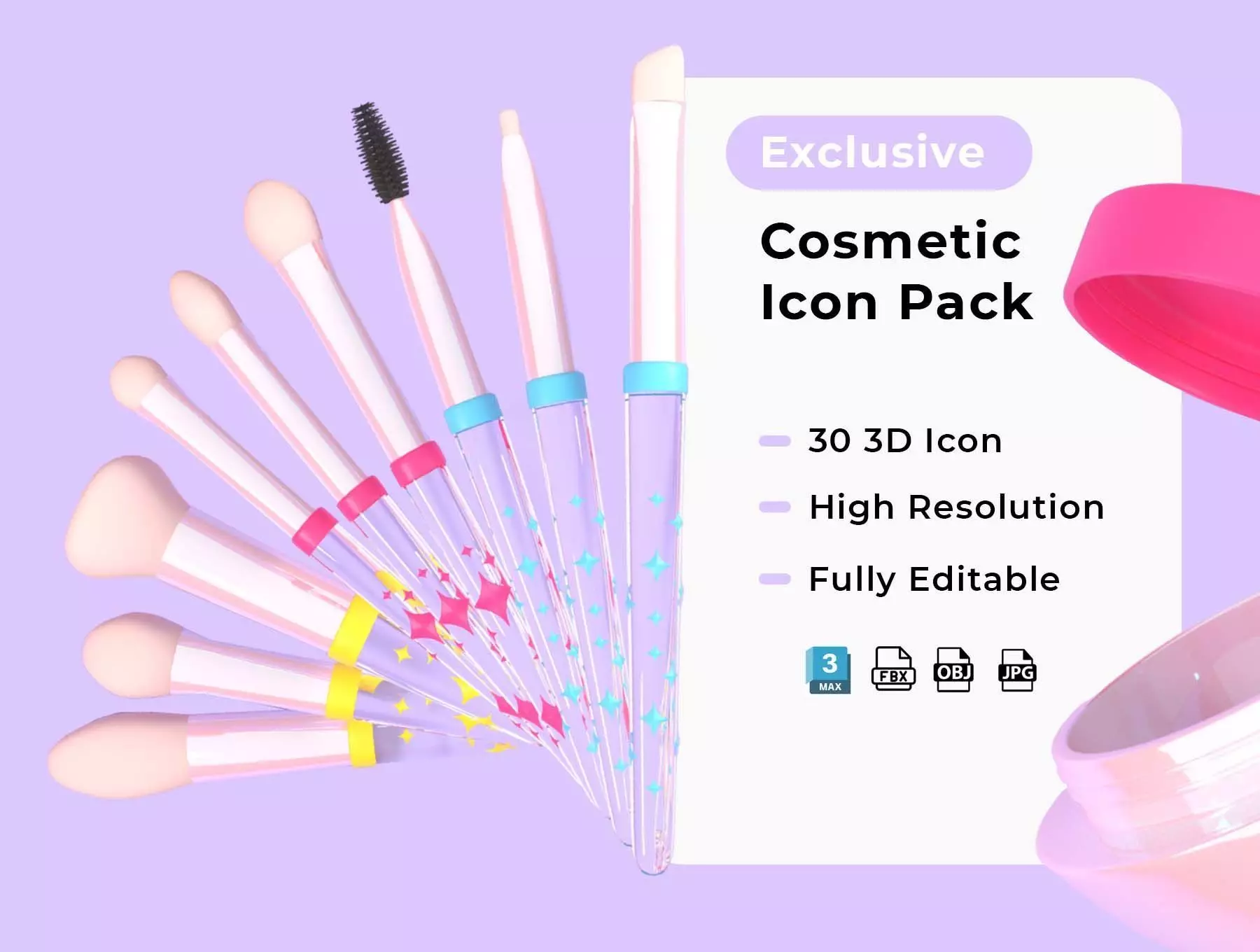 Exclusive Cosmetic Icon Pack 3D model_0