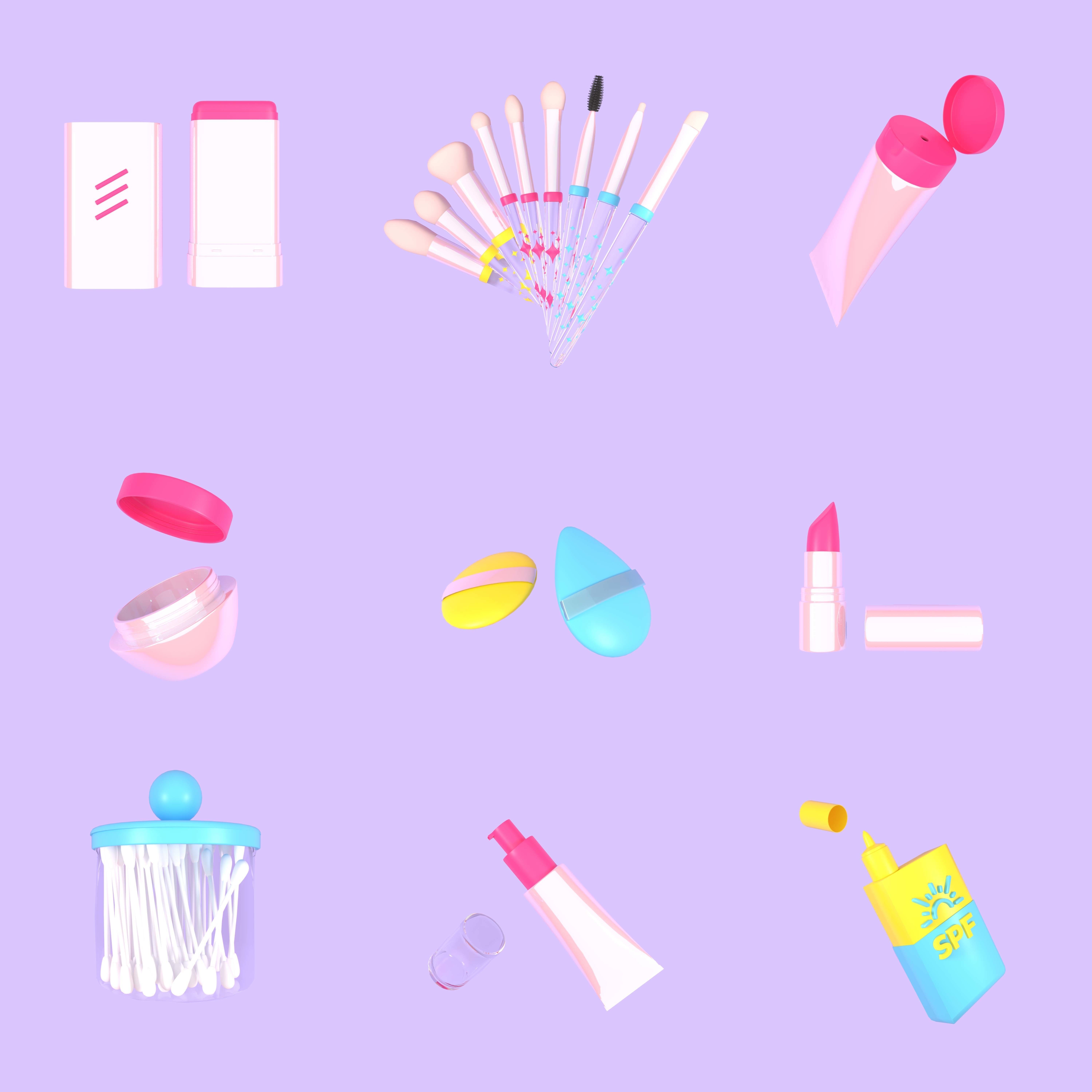 Exclusive Cosmetic Icon Pack 3D model_1