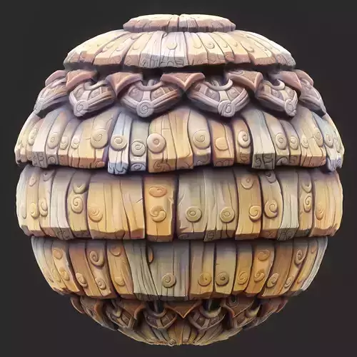 Stylized Roof Seamless Texture 