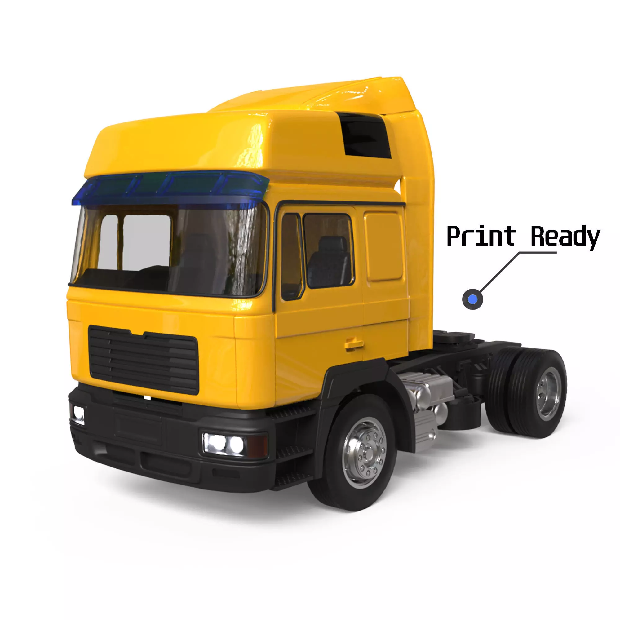 German industrial Truck F2000 Evolution Cab over engine  3D print model_0