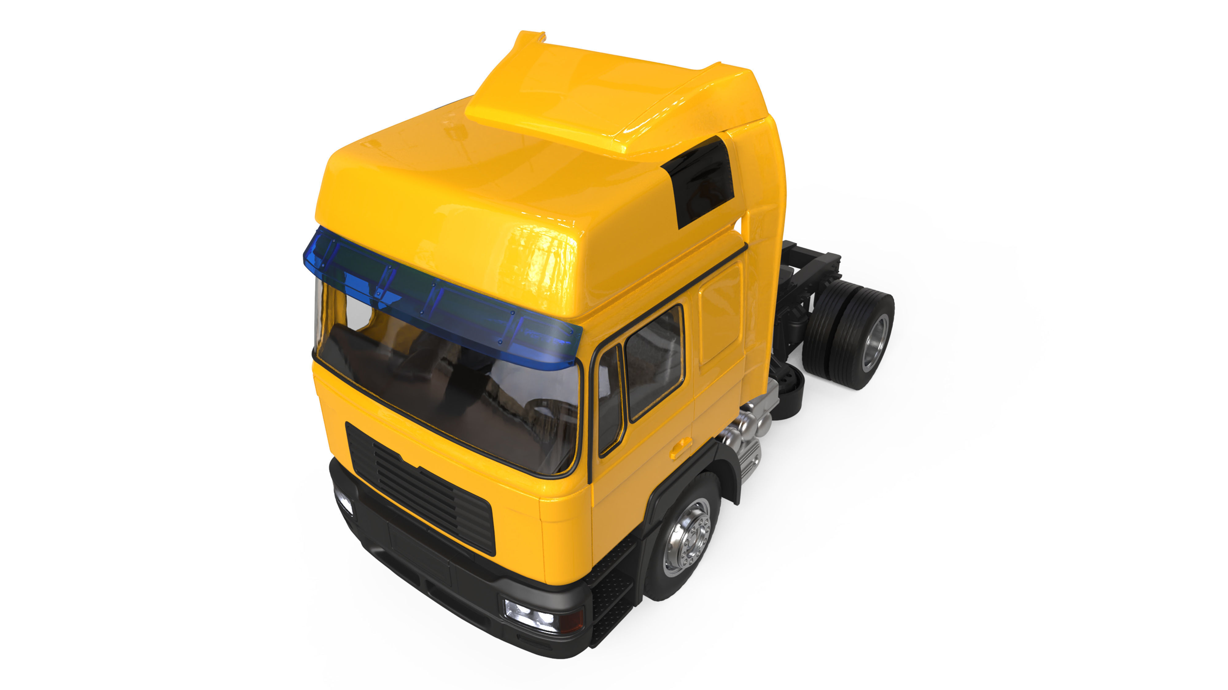 German industrial Truck F2000 Evolution Cab over engine  3D print model_9
