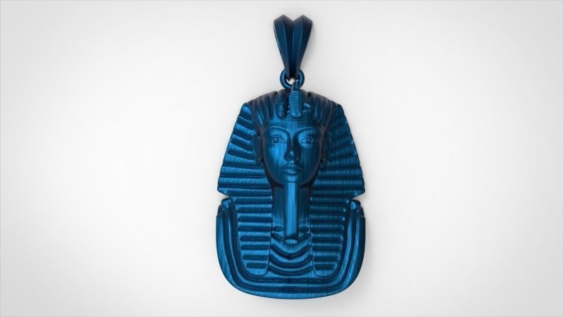 Egypt King Tutankhamun Pendant Necklace Charm Jewelry 3D print model_19