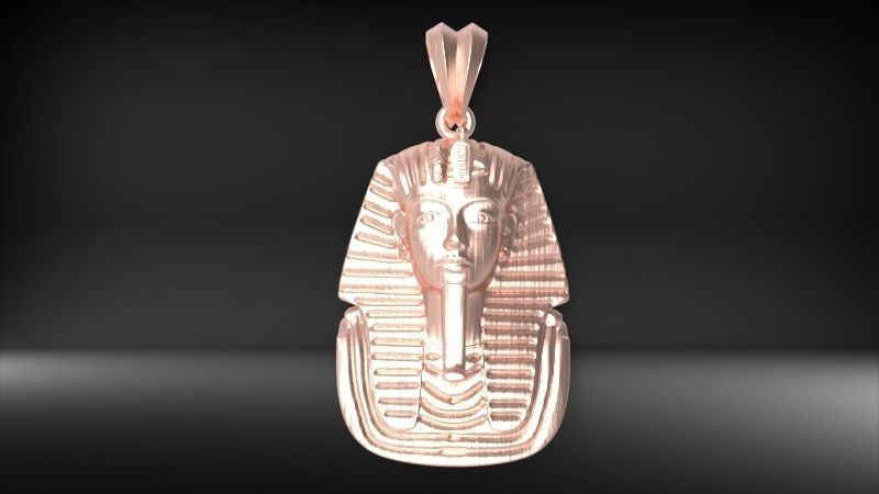 Egypt King Tutankhamun Pendant Necklace Charm Jewelry 3D print model_13