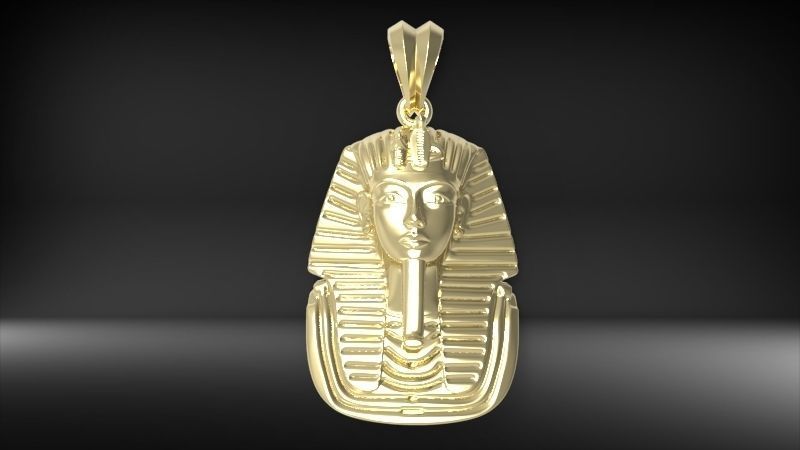 Egypt King Tutankhamun Pendant Necklace Charm Jewelry 3D print model_15