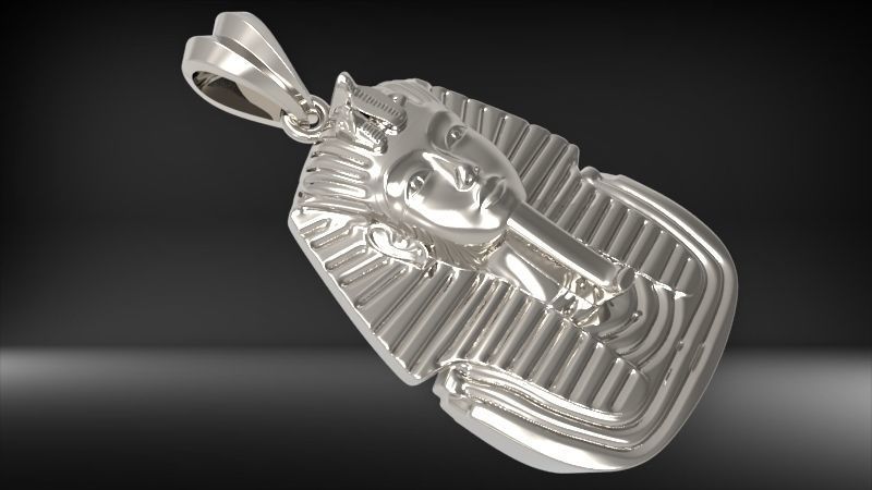 Egypt King Tutankhamun Pendant Necklace Charm Jewelry 3D print model_31