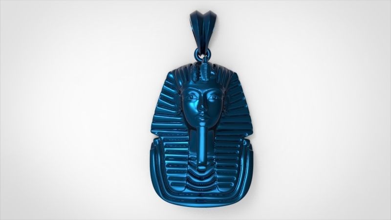 Egypt King Tutankhamun Pendant Necklace Charm Jewelry 3D print model_18