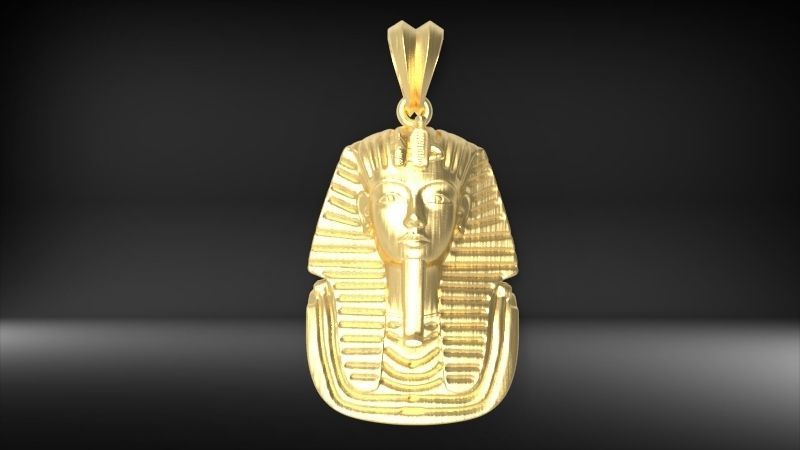 Egypt King Tutankhamun Pendant Necklace Charm Jewelry 3D print model_8