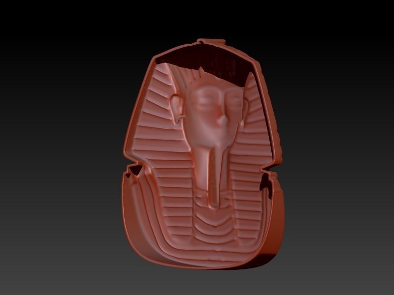 Egypt King Tutankhamun Pendant Necklace Charm Jewelry 3D print model_2