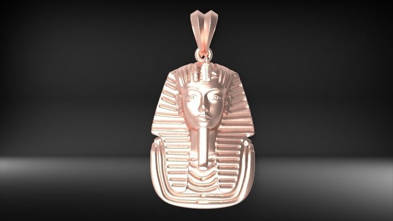 Egypt King Tutankhamun Pendant Necklace Charm Jewelry 3D print model_10