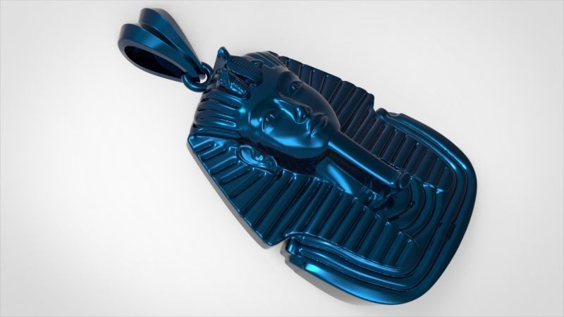 Egypt King Tutankhamun Pendant Necklace Charm Jewelry 3D print model_21