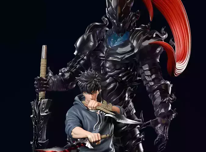 SUNG JIN WOO AND IGRIS 3D print model